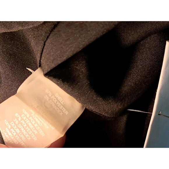 NWT Karl Lagerfeld Paris Size 14 Sleeveless Fit Flare Black Knee Length Dress - Picture 11 of 11